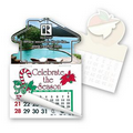 House Shape Custom Printed Calendar Pad Sticker W/Tear Away Calendar